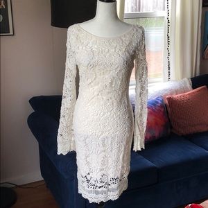 Beautiful light cream lace dress
